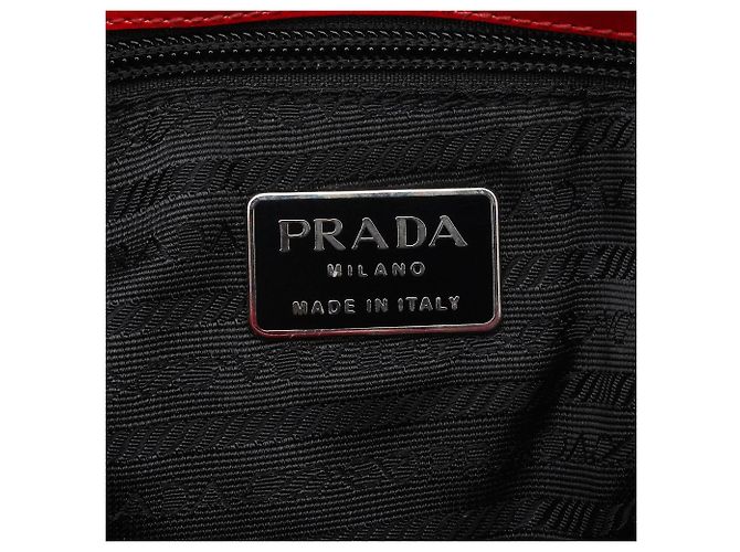 Prada Borsa Tote Sport 1995 Red Spazzolato - vista 8