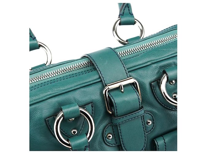 Marc Jacobs Borsa Tote Venetia in pelle verde - vista 13