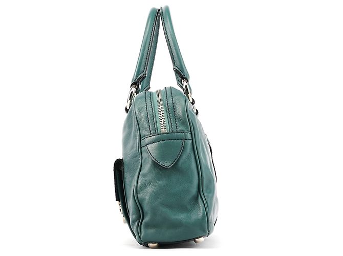 Marc Jacobs Borsa Tote Venetia in pelle verde - vista 2