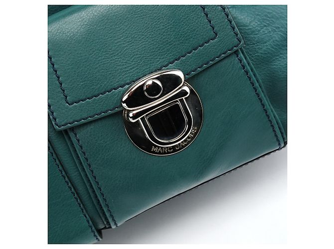 Marc Jacobs Borsa Tote Venetia in pelle verde - vista 6