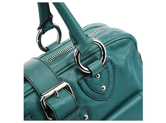 Marc Jacobs Borsa Tote Venetia in pelle verde - vista 7