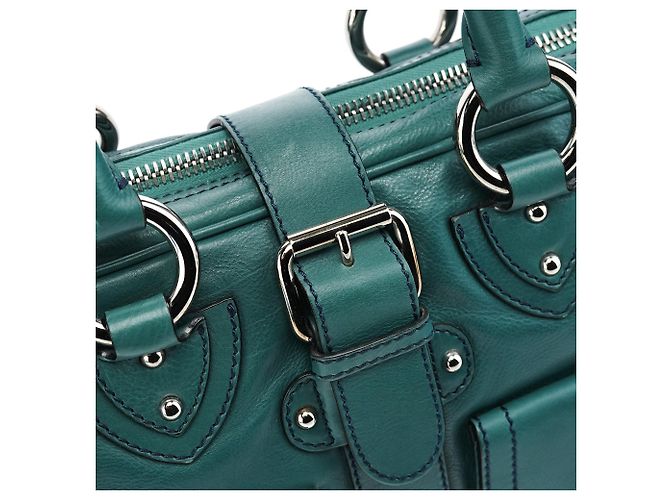 Marc Jacobs Borsa Tote Venetia in pelle verde - vista 8