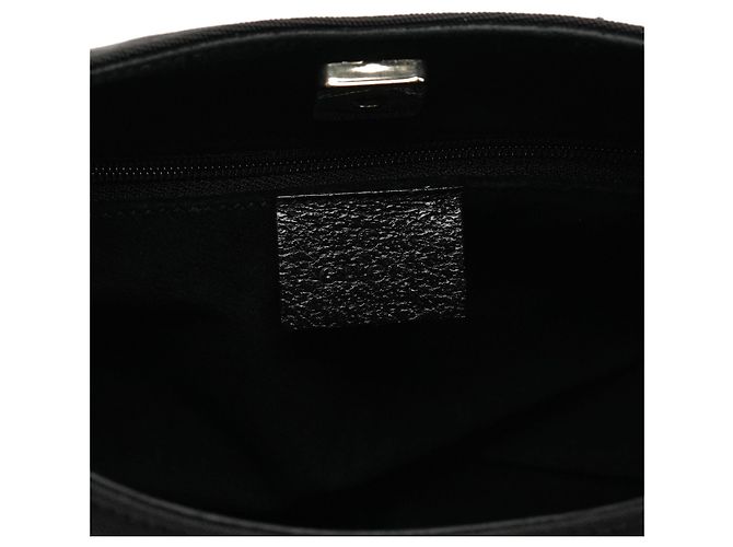 Bamboo Gucci 001 3739 Borsa a tracolla in nylon nero con bambù - vista 10