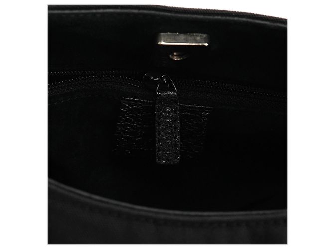 Bamboo Gucci 001 3739 Borsa a tracolla in nylon nero con bambù - vista 11