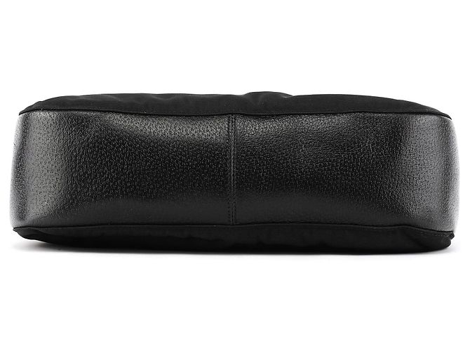 Bamboo Gucci 001 3739 Borsa a tracolla in nylon nero con bambù - vista 5