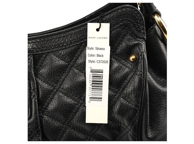 Marc Jacobs Bolsa de Ombro de Couro Acolchoado Preta com Corrente - vista 8
