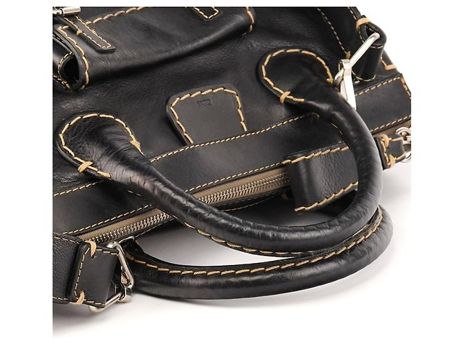 Chloé Borsa 2-Way Edith in pelle nera - vista 10