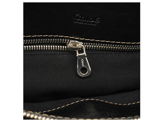 Chloé Borsa 2-Way Edith in pelle nera - vista 12