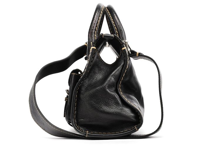 Chloé Borsa 2-Way Edith in pelle nera - vista 2