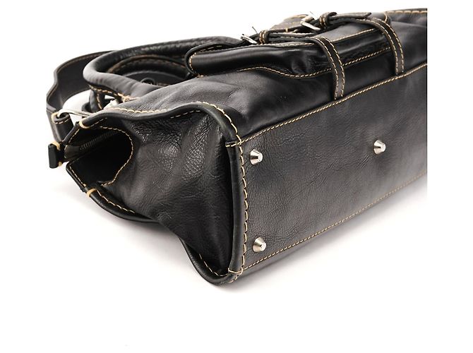 Chloé Borsa 2-Way Edith in pelle nera - vista 8