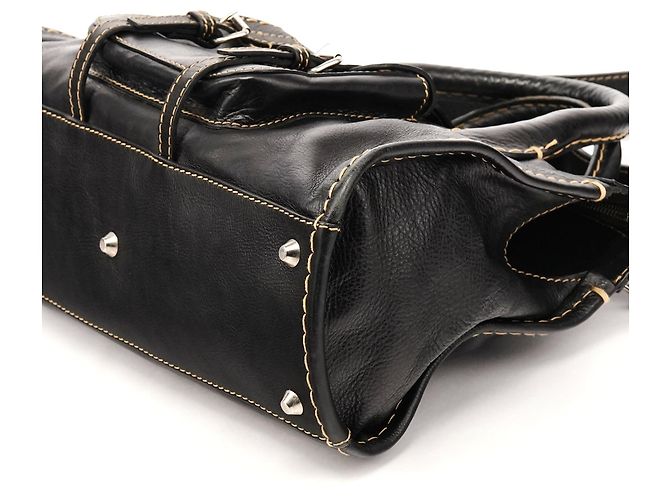 Chloé Borsa 2-Way Edith in pelle nera - vista 9