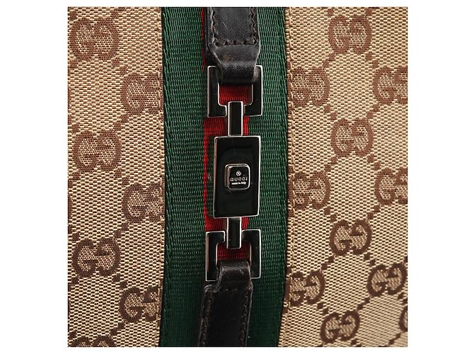 Gucci 001 3766 Borsa a tracolla GG Jackie Beige Brown - vista 5