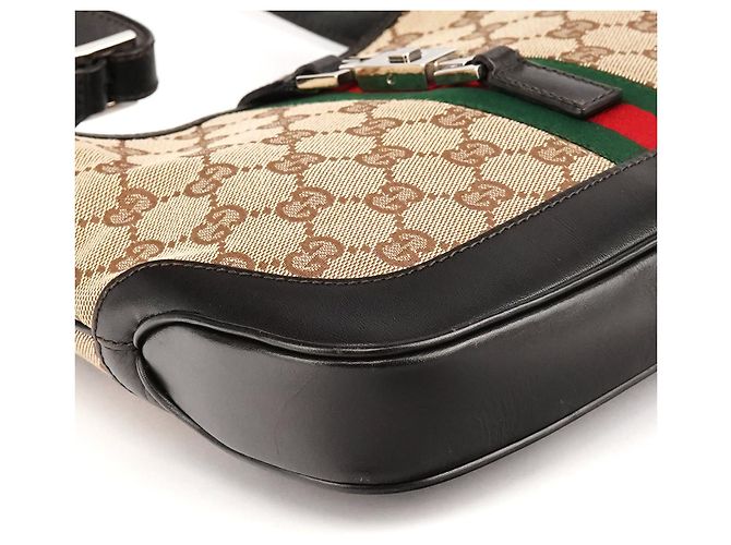 Gucci 001 3766 Borsa a tracolla GG Jackie Beige Brown - vista 6