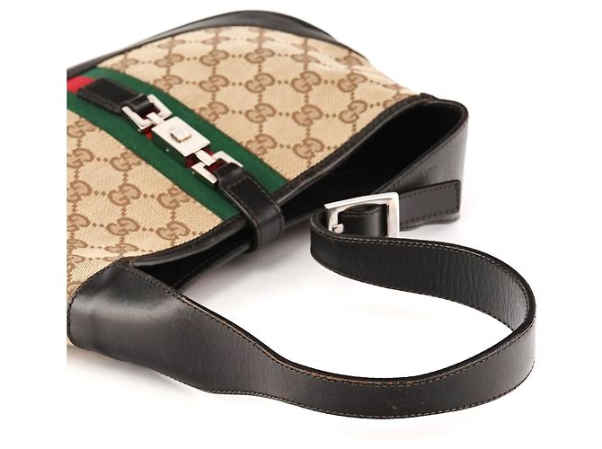 Gucci 001 3766 Borsa a tracolla GG Jackie Beige Brown - vista 8
