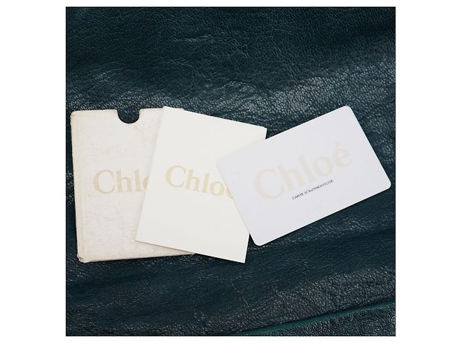 Borsa Chloé Bay in pelle color teal - vista 13