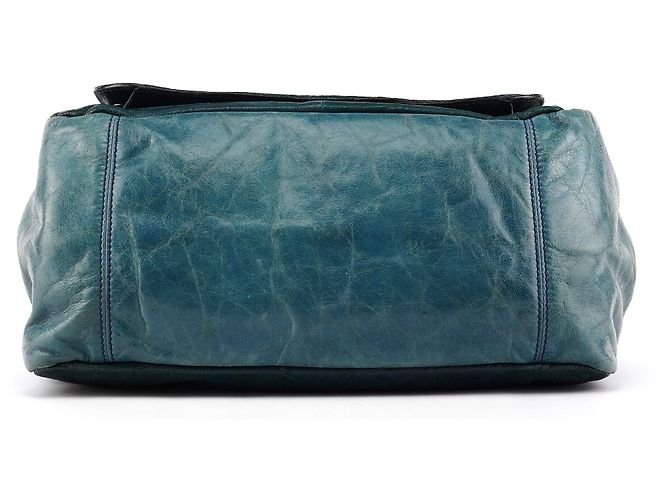 Borsa Chloé Bay in pelle color teal - vista 5