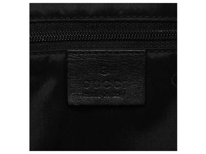 Gucci Borsa a tracolla in tela e gomma nera - vista 13