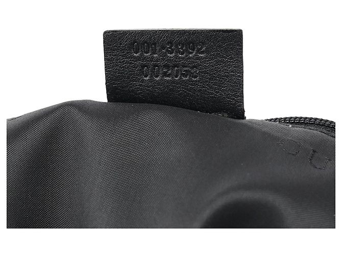 Gucci Borsa a tracolla in tela e gomma nera - vista 15