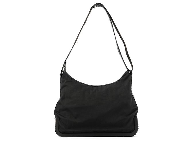 Gucci Borsa a tracolla in tela e gomma nera - vista 3