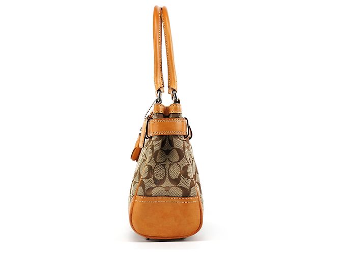 Coach Borsa Tote Hamptons Signature 8K06 Beige Tan - vista 2
