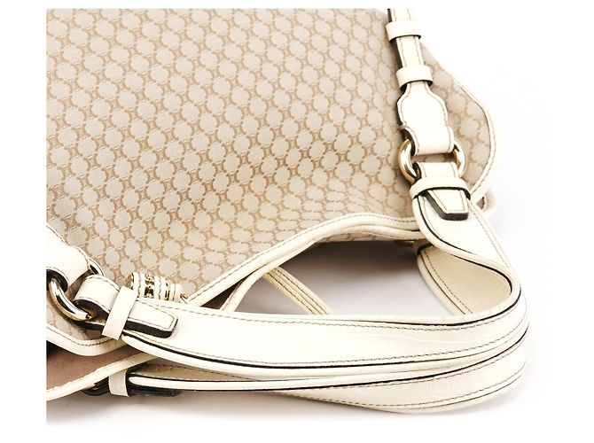 Céline Borsa a tracolla Bittersweet Macadam Beige Ivory - vista 10