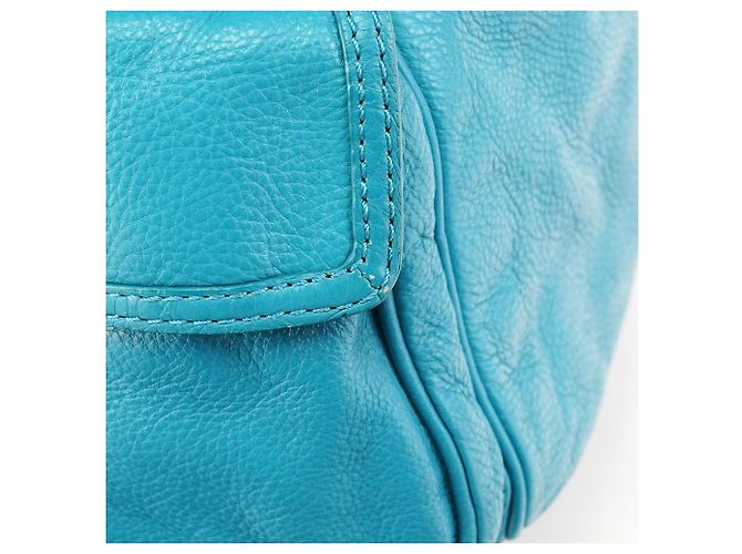 Marc by Marc Jacobs Borsa Boston Blue Leather Classic Q Baby Groovee - vista 11