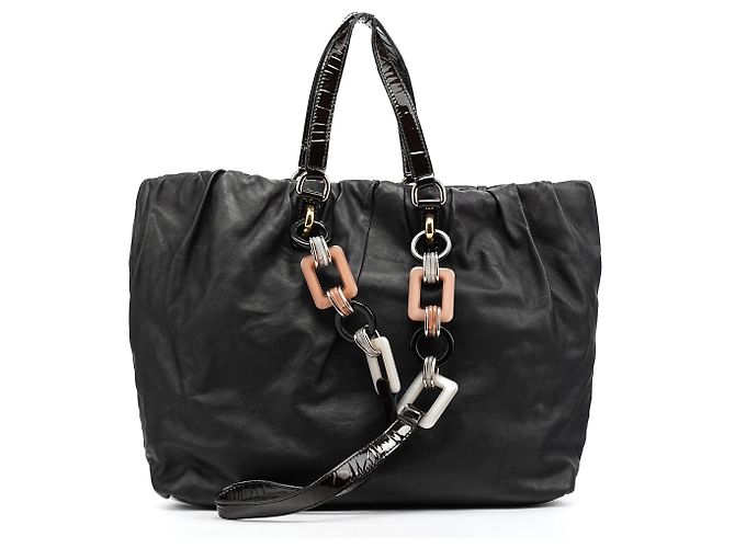 Dolce & Gabbana Borsa Tote Balloon 2-Way in pelle nera - vista 3