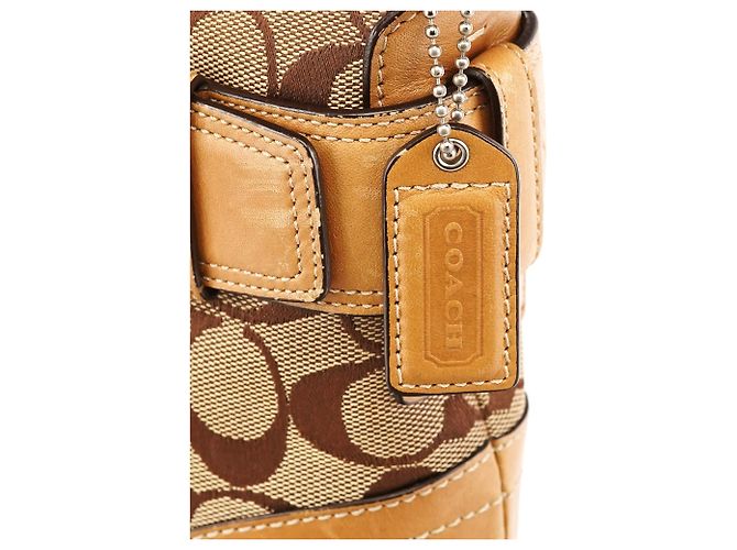 Coach 7077 Borsa 2-Way Soho Signature Beige Tan - vista 6