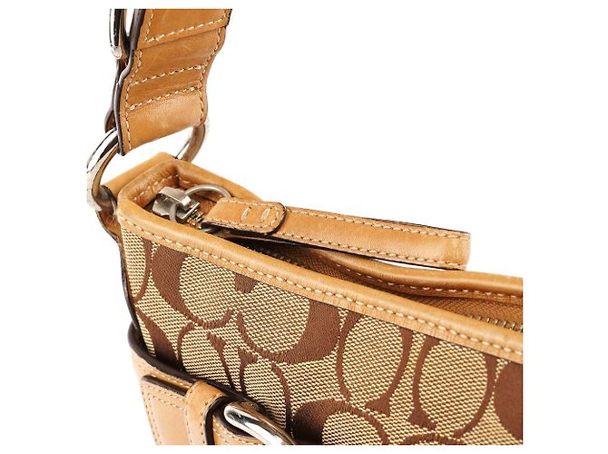 Coach 7077 Borsa 2-Way Soho Signature Beige Tan - vista 7