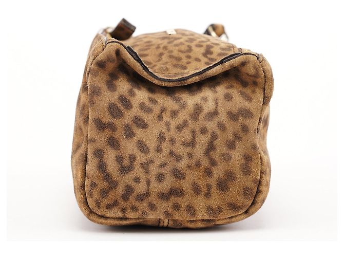 Givenchy Borsa a pochette Pandora in camoscio leopardato - vista 2