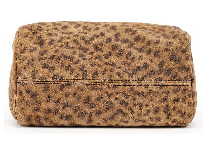 Givenchy Borsa a pochette Pandora in camoscio leopardato - vista 5