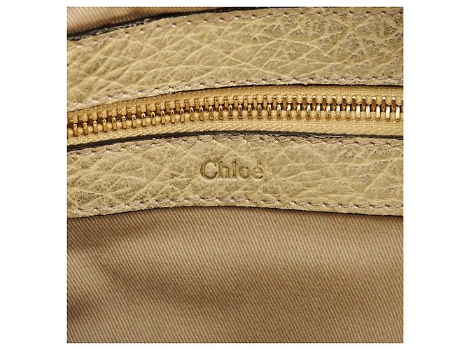 Héloïse Chloé Borsa a tracolla Heloise in pelle metallizzata oro - vista 10