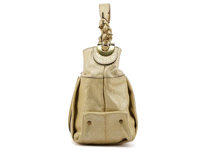 Héloïse Chloé Borsa a tracolla Heloise in pelle metallizzata oro - vista 2