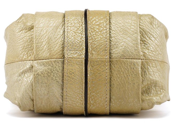 Héloïse Chloé Borsa a tracolla Heloise in pelle metallizzata oro - vista 4