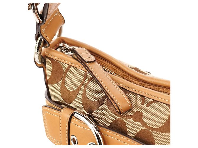 Coach F07077 Borsa a tracolla 2-Way Soho Signature Beige Tan - vista 10