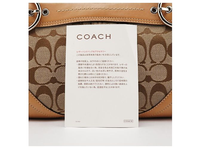 Coach F07077 Borsa a tracolla 2-Way Soho Signature Beige Tan - vista 11