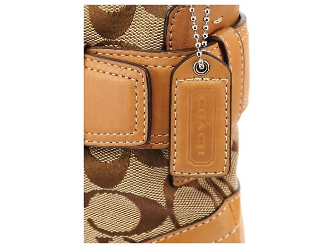 Coach F07077 Borsa a tracolla 2-Way Soho Signature Beige Tan - vista 6