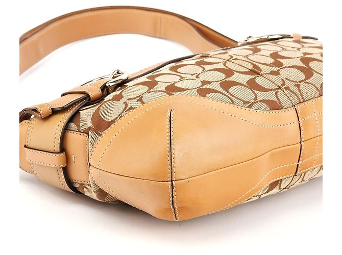 Coach F07077 Borsa a tracolla 2-Way Soho Signature Beige Tan - vista 7