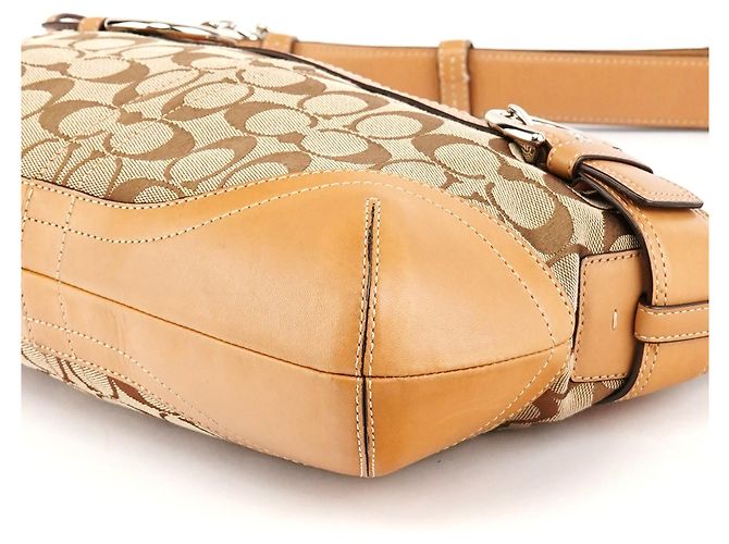Coach F07077 Borsa a tracolla 2-Way Soho Signature Beige Tan - vista 8