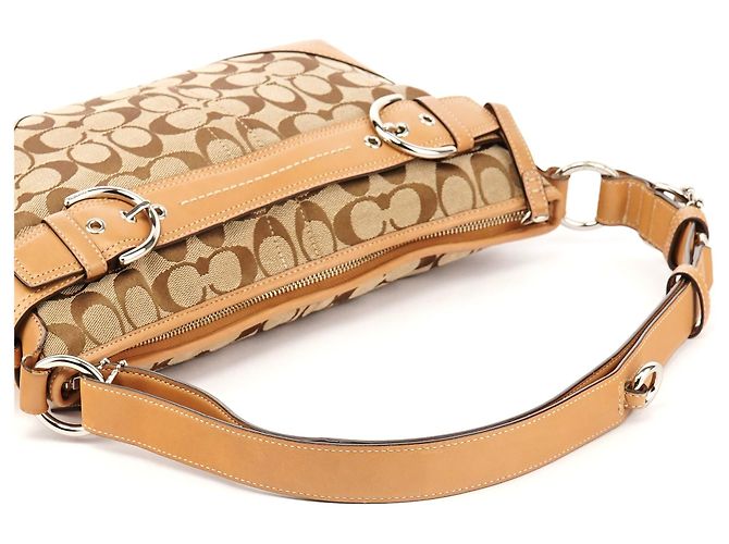 Coach F07077 Borsa a tracolla 2-Way Soho Signature Beige Tan - vista 9