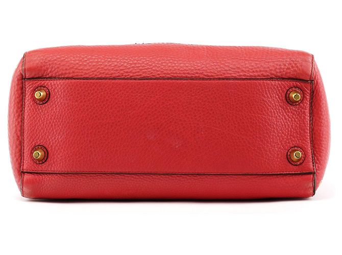 Coach 10530 Borsa Tote Hamptons in Pelle Martellata Rosa - vista 4