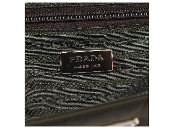 Prada Borsa a tracolla Tessuto Chic Nylon Verde Scuro - vista 12