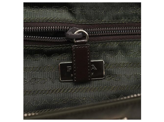 Prada Borsa a tracolla Tessuto Chic Nylon Verde Scuro - vista 13
