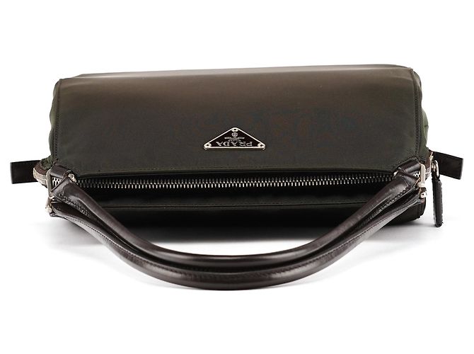 Prada Borsa a tracolla Tessuto Chic Nylon Verde Scuro - vista 4