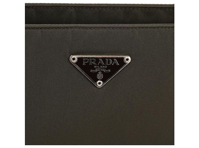 Prada Borsa a tracolla Tessuto Chic Nylon Verde Scuro - vista 6