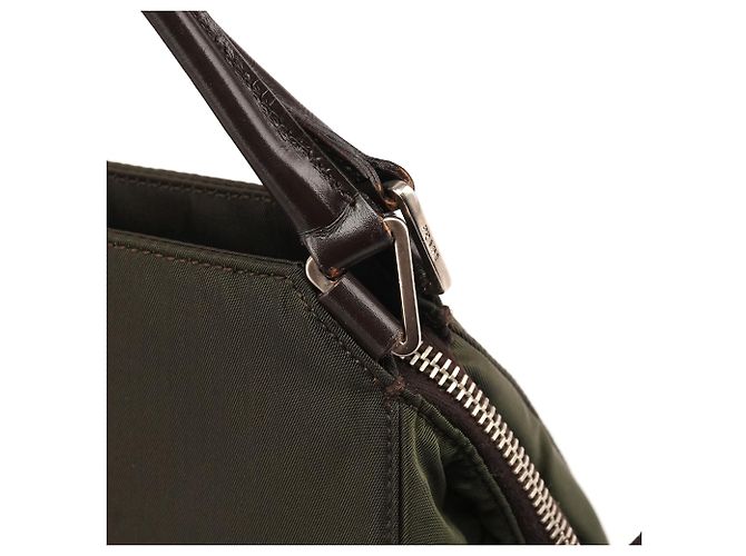 Prada Borsa a tracolla Tessuto Chic Nylon Verde Scuro - vista 7