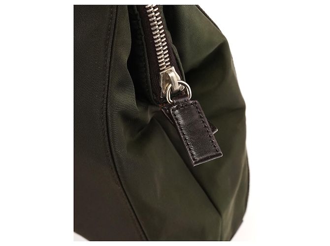 Prada Borsa a tracolla Tessuto Chic Nylon Verde Scuro - vista 8