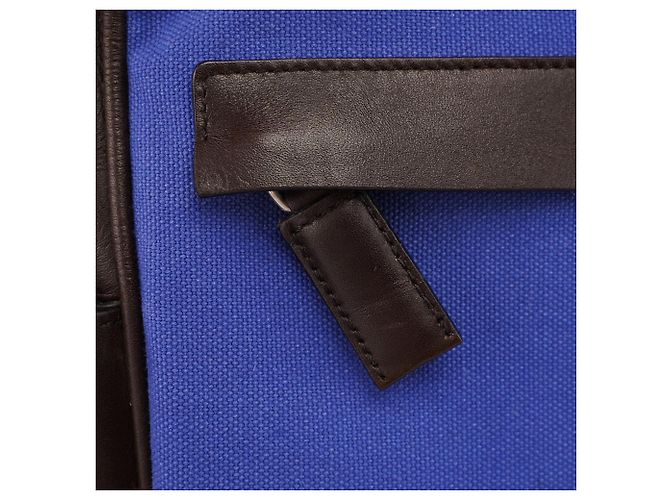 Prada Blauer Canvas-Rucksack Fall 1999 - Ansicht 2