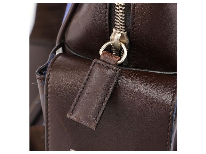 Prada Blauer Canvas-Rucksack Fall 1999 - Ansicht 3