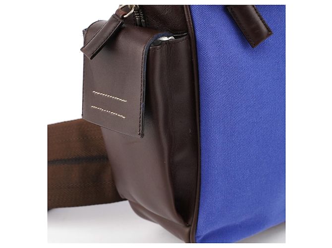Prada Blauer Canvas-Rucksack Fall 1999 - Ansicht 4